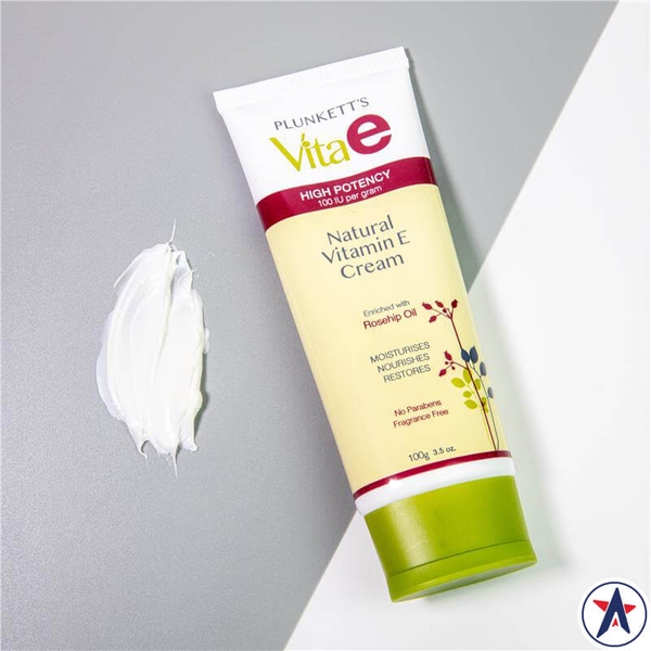 Kem dưỡng da Plunkett's Vita E Natural Vitamin E Cream 100g
