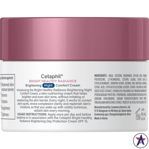 Kem dưỡng sáng da ban đêm Cetaphil Bright Healthy Radiance Brightening Night Comfort Cream 50g