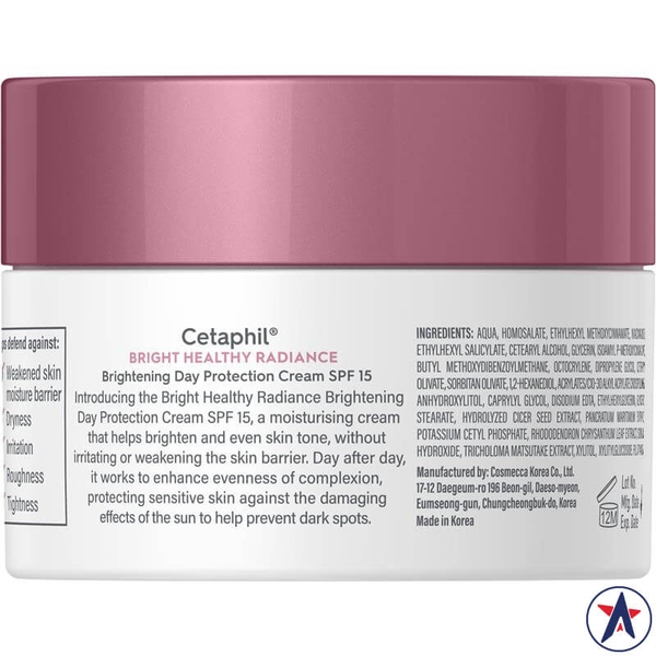 Kem dưỡng sáng da ban ngày Cetaphil Bright Healthy Radiance SPF15 50g