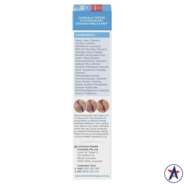 Kem dưỡng ẩm phục hồi gót chân Dermal Therapy Heel Balm Platinum