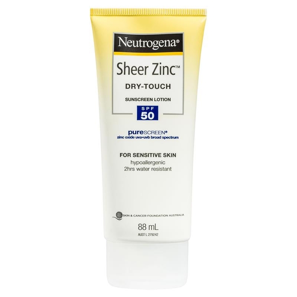 Kem chống nắng Neutrogena Sheer Zinc Body Dry-Touch SPF50 88ml [Pre-order]