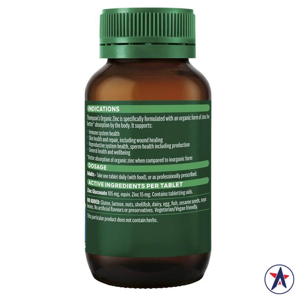Kẽm hữu cơ Thompson’s Organic Zinc
