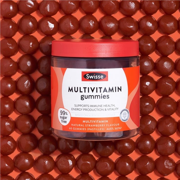 Kẹo dẻo Vitamin tổng hợp Swisse Multivitamin Gummies 60 viên