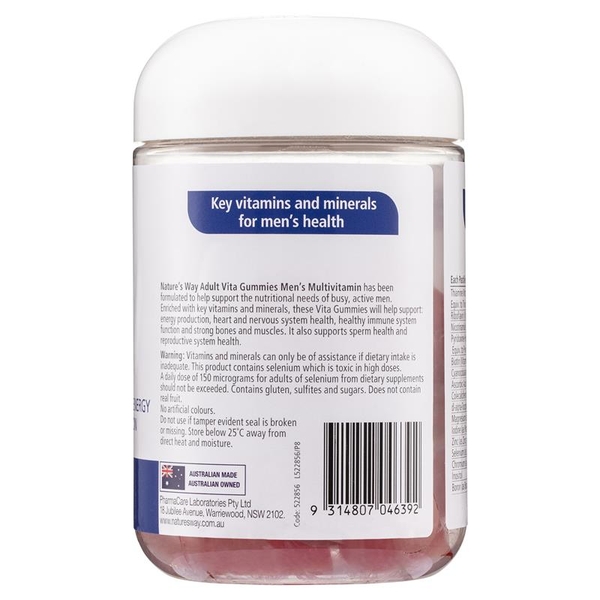 Kẹo dẻo Nature's Way Men's Multivitamin Vita Gummies 100 viên