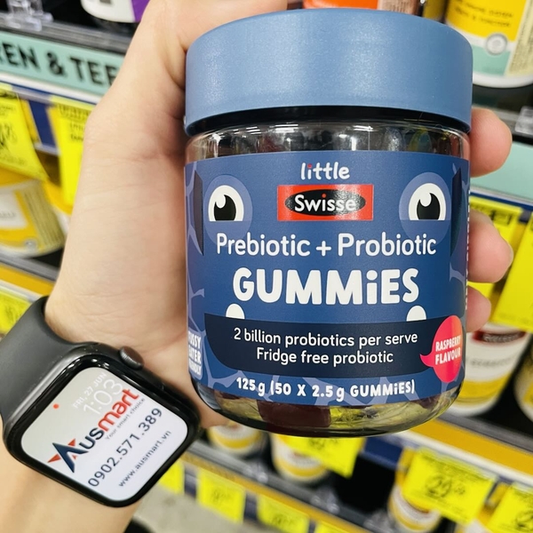 Kẹo dẻo bổ sung lợi khuẩn cho bé Little Swisse Prebiotic + Probiotic