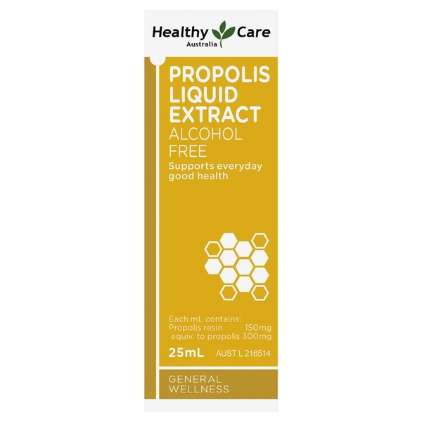 Keo ong của Úc Healthy Care Propolis Liquid Alcohol Free 25ml