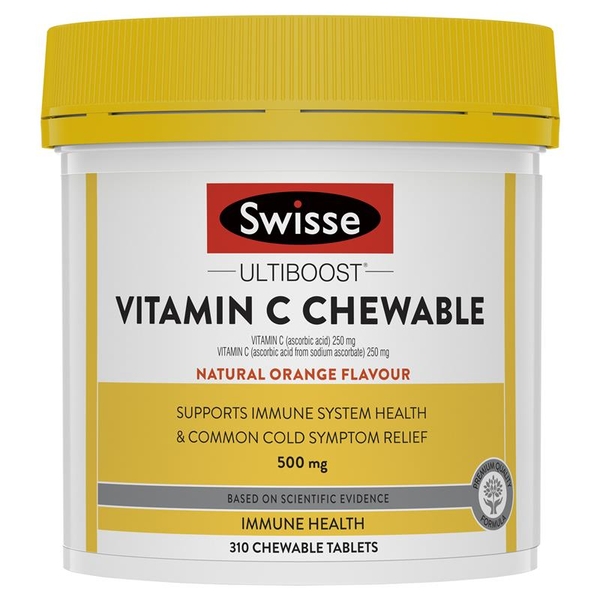 Swisse Ultiboost Vitamin C Chewable 500mg của Úc