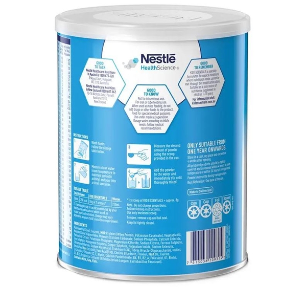 Sữa Kid Essentials Úc Nutritionally Complete 800g (1-10 tuổi)