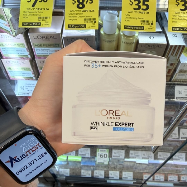 Kem dưỡng ẩm chống nhăn L'Oreal Wrinkle Expert Hydrating Anti- Wrinkle Cream 35+