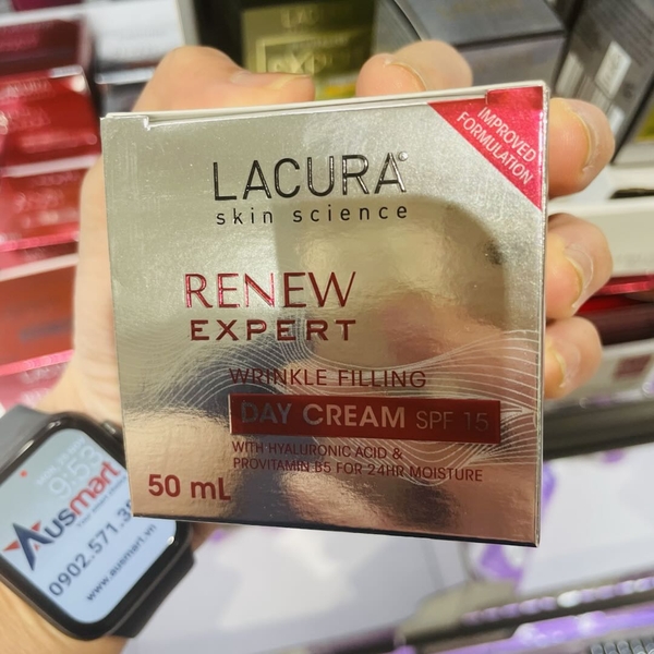 Kem dưỡng da chống nhăn ban ngày LACURA Renew Expert Wrinkle Filling Day Cream SPF 15