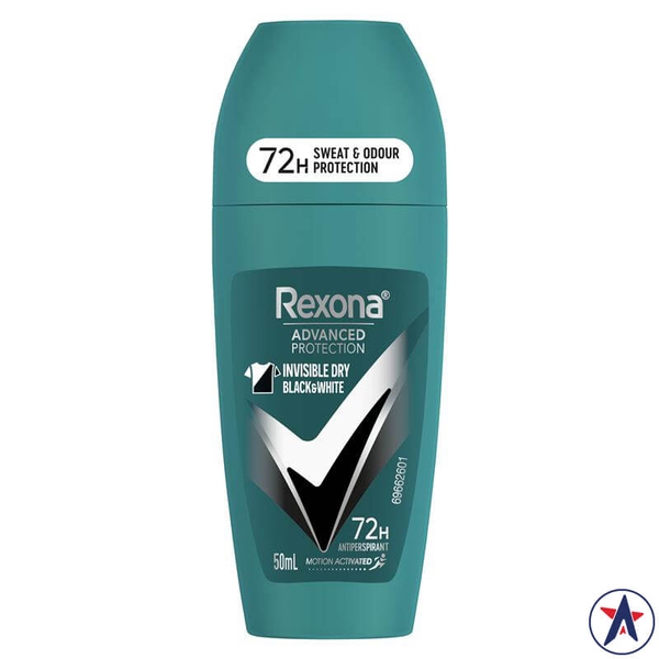 Lăn khử mùi cho nam Rexona Men Advanced Protection Invisible Dry Black & White 50ml [Pre-order]