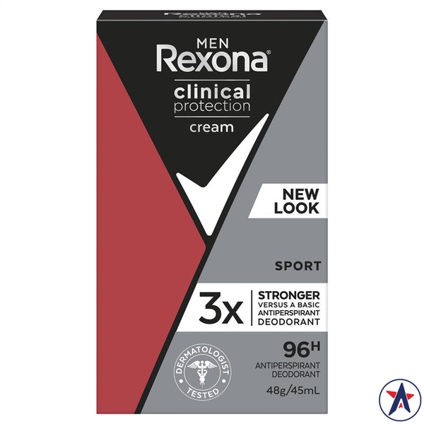 Lăn khử mùi Rexona Men Clinical Protection Antiperspirant Deodorant Sport 45ml