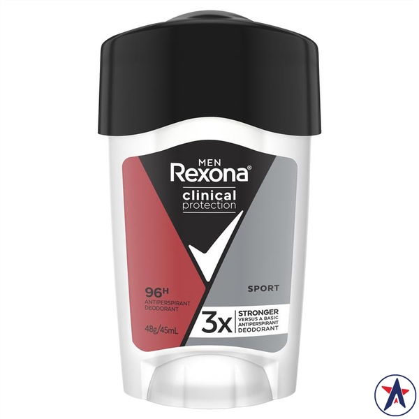 Lăn khử mùi Rexona Men Clinical Protection Antiperspirant Deodorant Sport 45ml