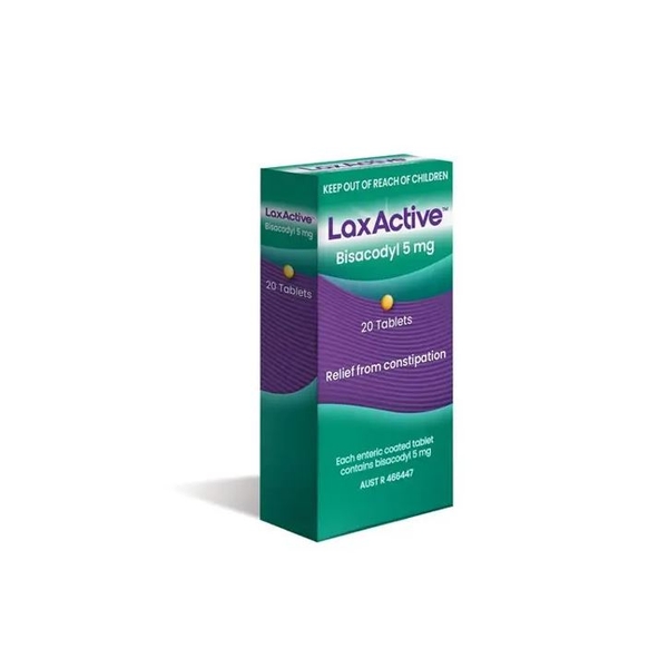 Viên uống nhuận tràng LaxActive bisacodyl 5mg