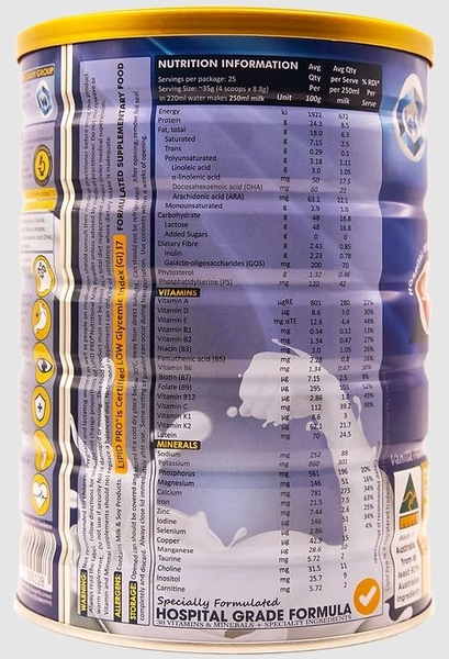 Sữa bột dinh dưỡng LIPID PRO Nutritional Milk Powder 900g