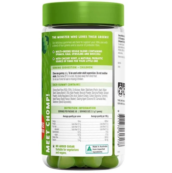 Kẹo bổ sung rau xanh cho bé biếng ăn Little Swisse Green Boost Gummies