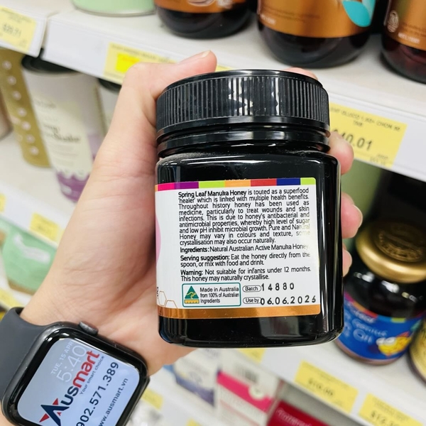 Mật ong Manuka cho trẻ em Springleaf Kids choice Manuka Honey MGO 250+ 250g