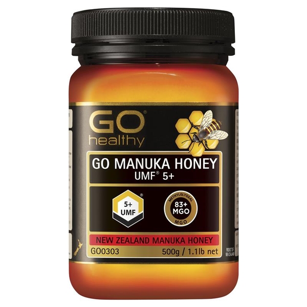 Mật ong Manuka Úc GO Healthy Manuka Honey UMF 5+ (MGO 80+) 500g