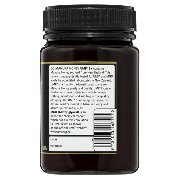 Mật ong Manuka Úc GO Healthy UMF 5+ (MGO 80+) Manuka Honey 500g