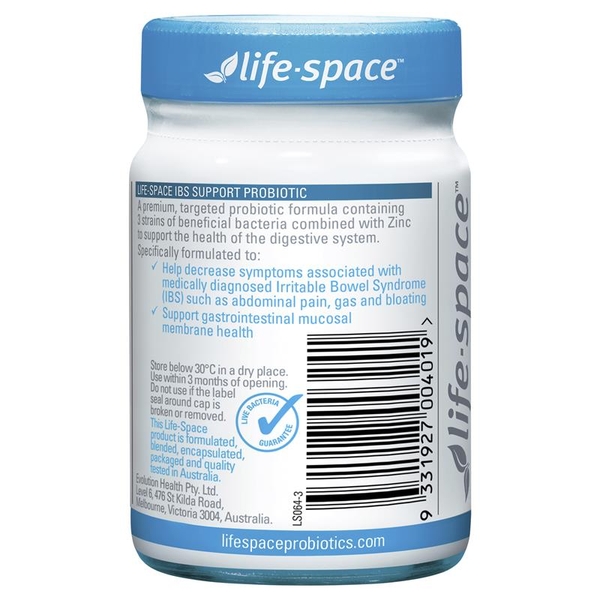 Men vi sinh Úc Life Space IBS Support Probiotic 30 viên