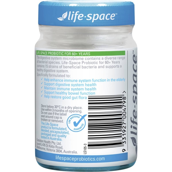 Men vi sinh Life Space Probiotic for 60+ Years