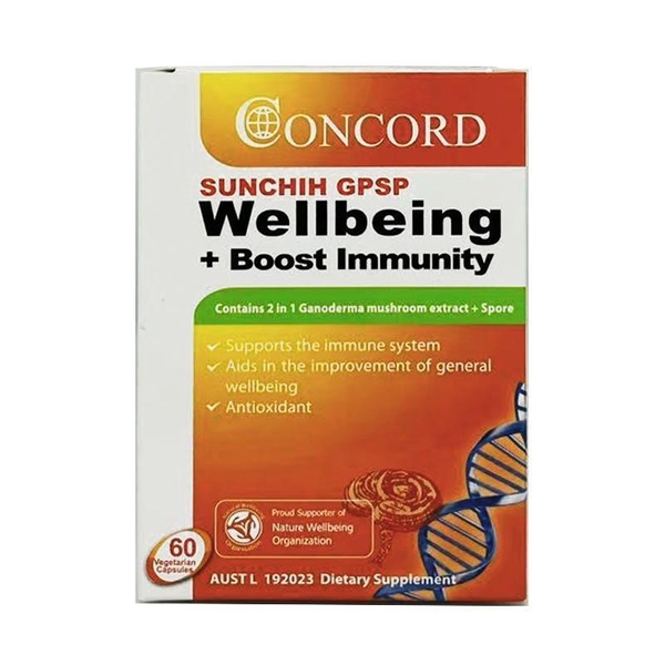 Viên uống tăng cường sức khỏe và miễn dịch Concord Sunchih | Wellbeing + Boost Immunity