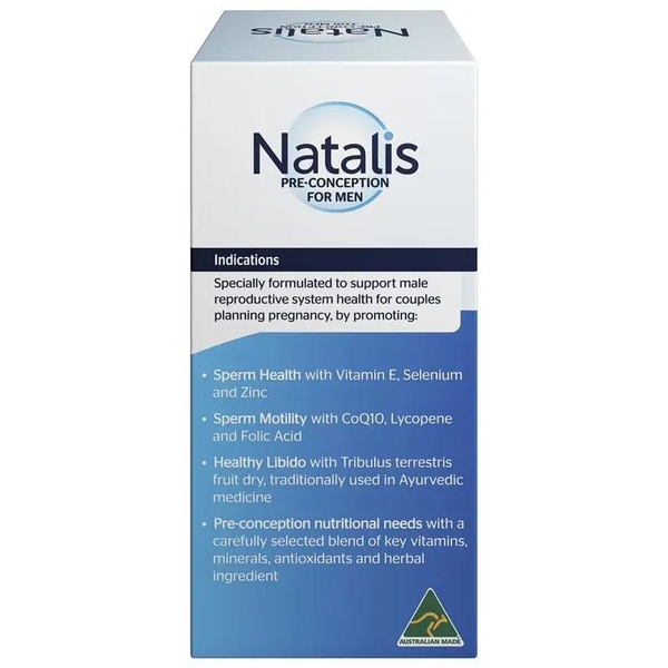 Viên uống hỗ trợ sức khoẻ sinh sản cho nam Natalis Conceive Support for Men 90 viên