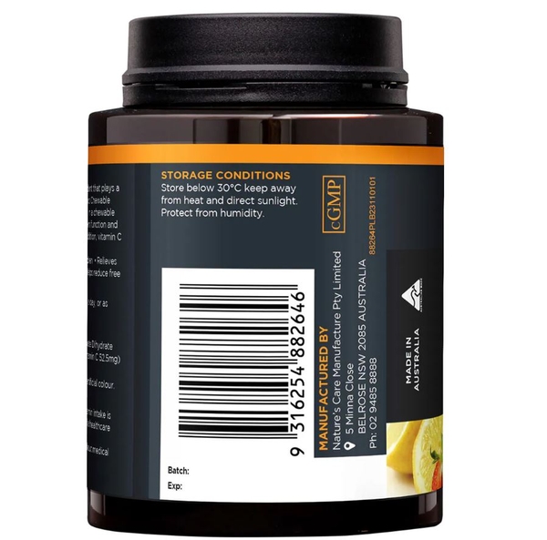 Viên nhai bổ sung vitamin C cho trẻ em Nature’s Care Kids Chewable Vitamin C 60 viên