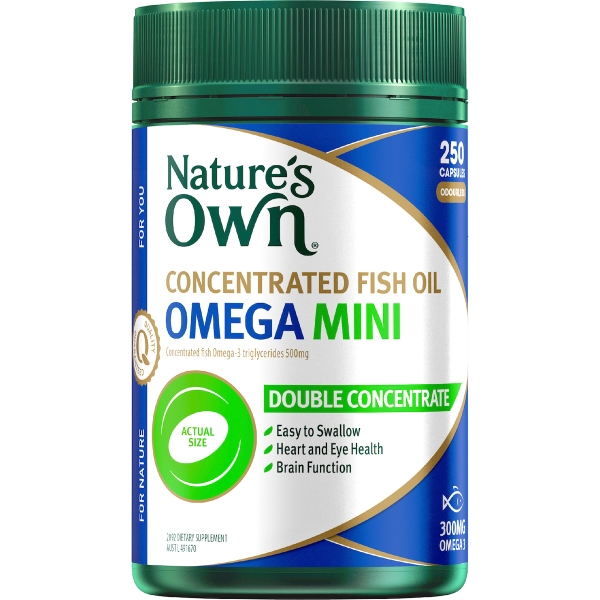 Dầu cá Nature's Own Concentrated Fish Oil Omega Mini 250 viên