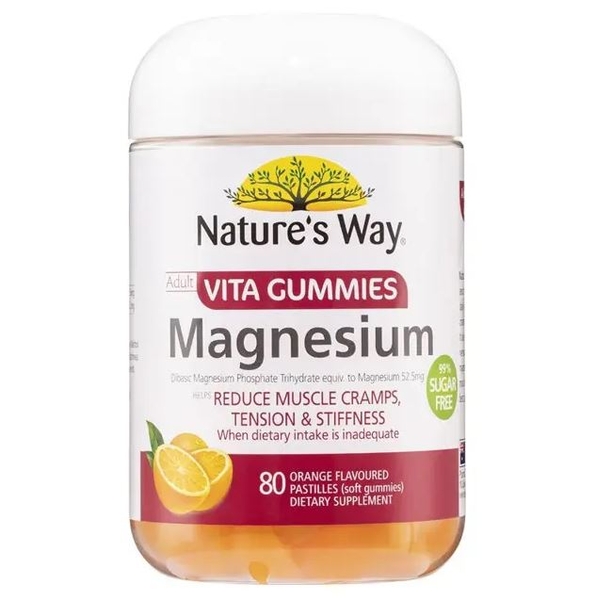 Kẹo dẻo bổ sung Magie Nature's Way Magnesium Vita Gummies 80 viên