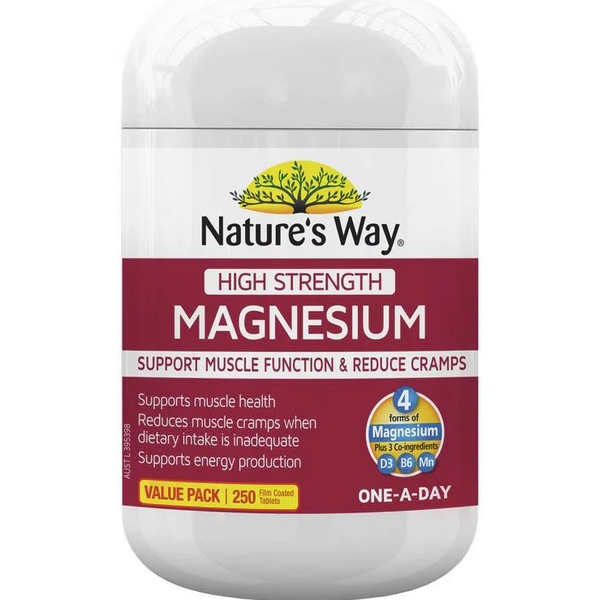 Viên uống bổ sung Magie Nature's Way High Strength Magnesium