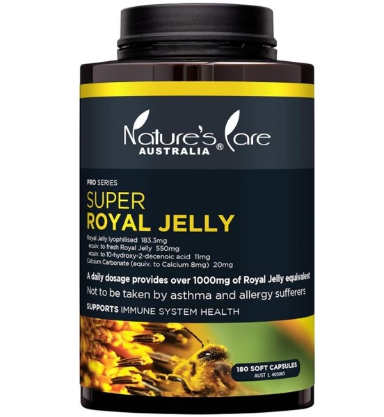 Viên uống sữa ong chúa Nature's Care Royal Jelly 1000mg 180 viên