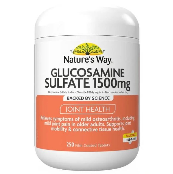 Viên uống bổ khớp Nature's Way Glucosamine Sulfate 1500mg 250 viên