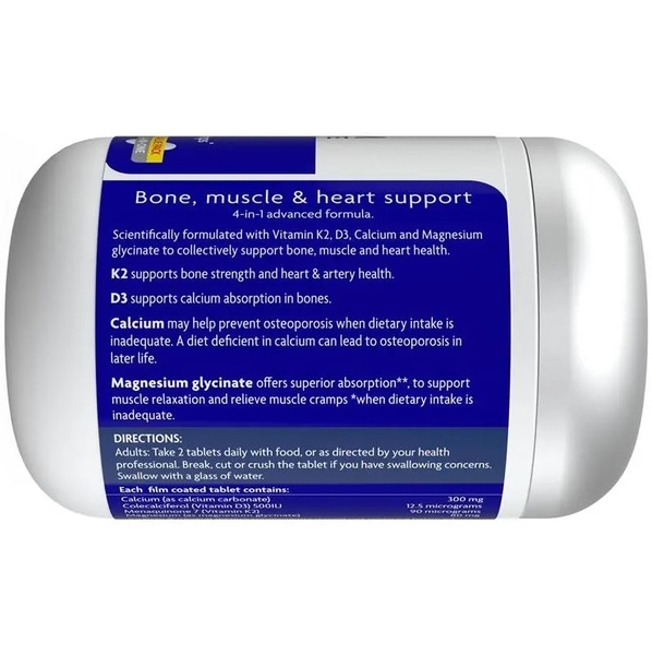 Viên uống bổ xương khớp và cơ bắp Nature's Way K2+D3 & Calcium + Magnesium Glycinate