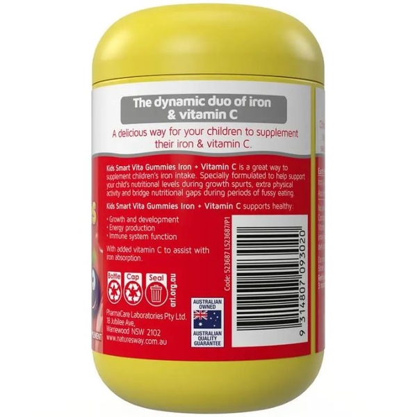 Nature's Way Kids Smart Iron + Vitamin C Vita Gummies