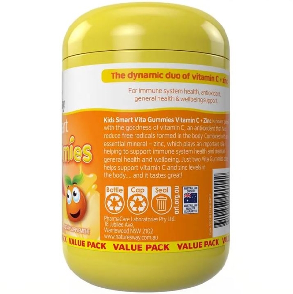 Nature's Way Vitamin C + Zinc Kids Smart Vita Gummies
