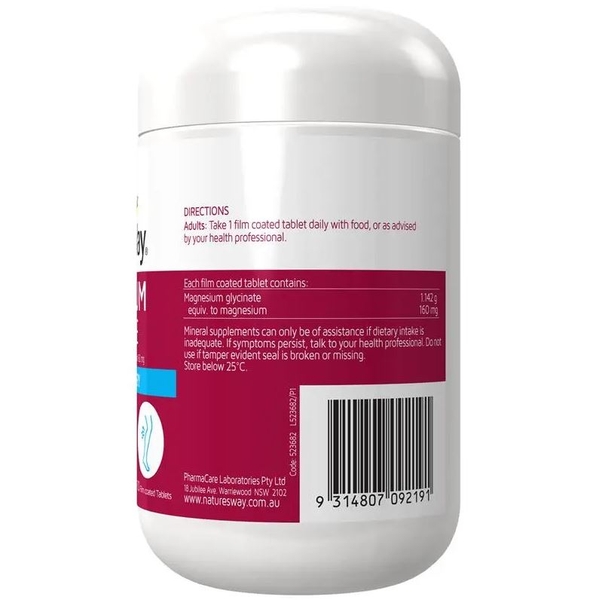 Viên bổ sung Magie Nature's Way Magnesium Glycinate