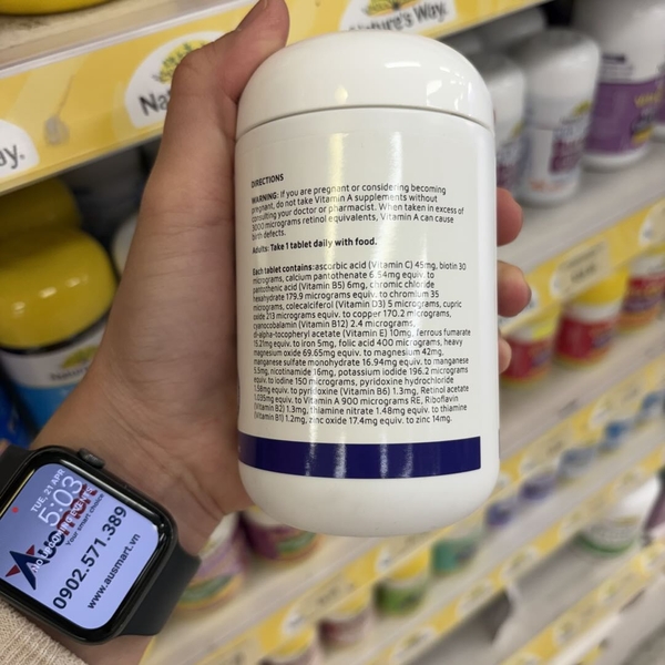 Viên uống bổ sung vitamin cho nam Nature's Way Once Daily Men's Multivitamin