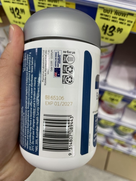 Kẹo dẻo bổ xương Nature's Way Platinum Strength Vita Gummies Bone & Osteo Protect 60 viên