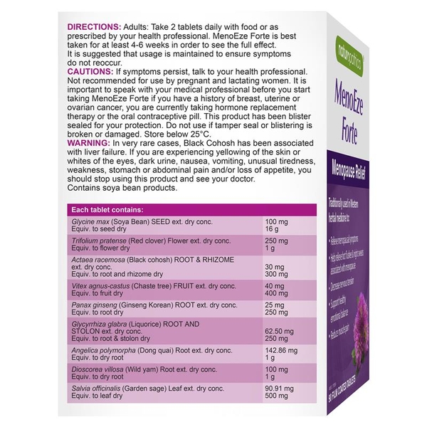 Viên uống hỗ trợ tiền mãn kinh Naturopathica Meno Eze Forte