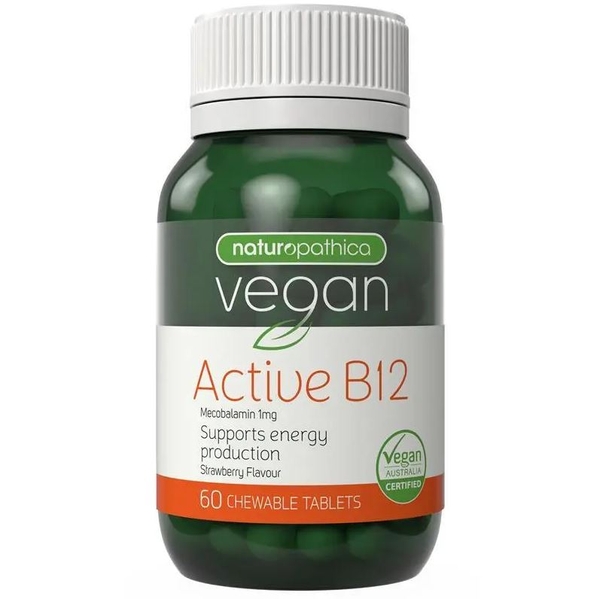 Viên bổ sung Vitamin B12 thuần chay Naturopathica Vegan Active B12 60 viên