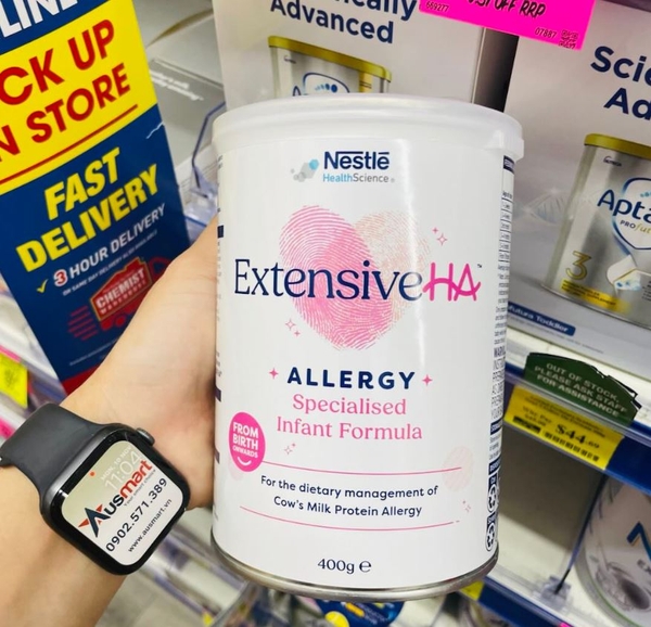 Sữa bột Nestle Extensive HA Allergy Infant Formula From Birth cho bé dị ứng đạm bò
