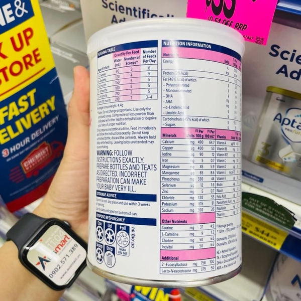 Sữa bột Nestle Extensive HA Allergy Infant Formula From Birth cho bé dị ứng đạm bò