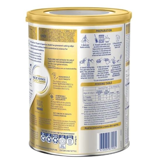 Sữa NAN Supreme Pro Úc số 2 Follow On 800g cho trẻ từ 6-12 tháng