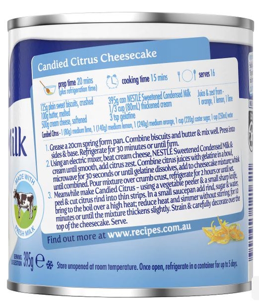 Sữa đặc có đường Nestle Úc