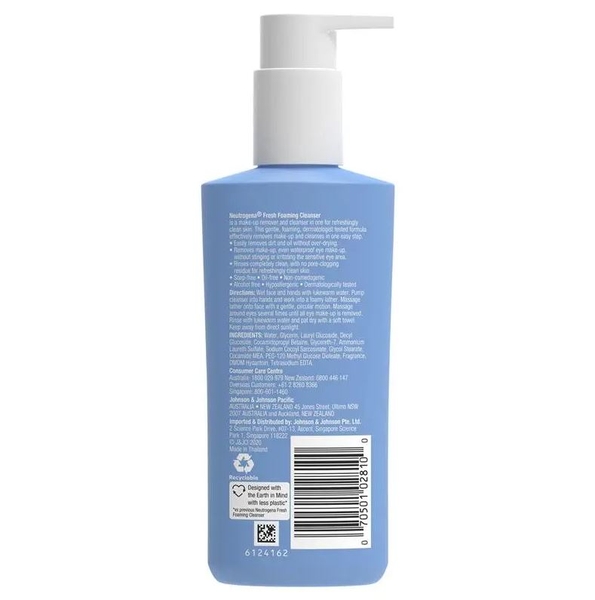 Sữa rửa mặt tạo bọt Neutrogena Ultra Gentle Foaming Cleanser
