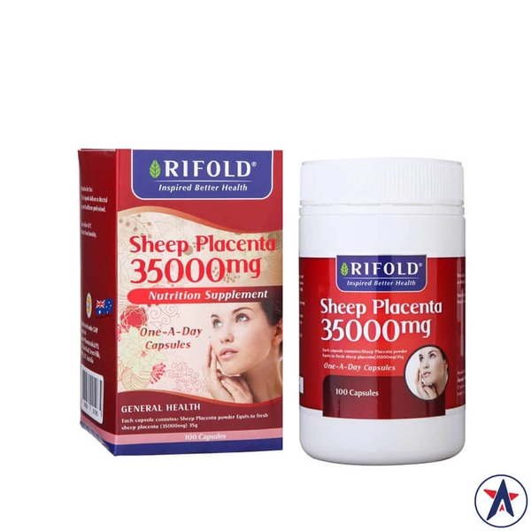 Nhau thai cừu Rifold Sheep Placenta 35000mg 100 viên