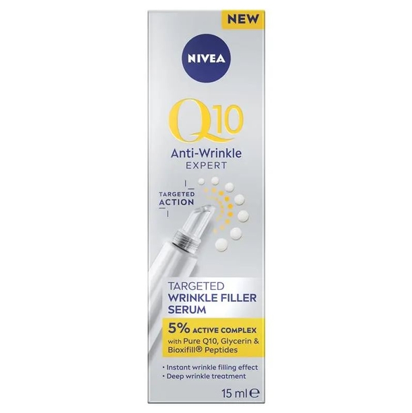 Tinh chất xóa nhăn NIVEA Q10 Anti-Wrinkle Expert Targeted Wrinkle Filler Serum 15ml
