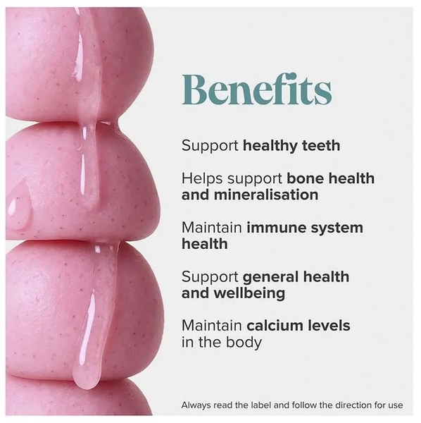 Kẹo dẻo bổ sung canxi Novomins Calcium & Vitamin D 60 viên