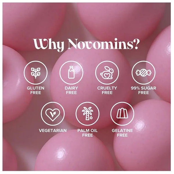 Kẹo dẻo bổ sung canxi Novomins Calcium & Vitamin D 60 viên